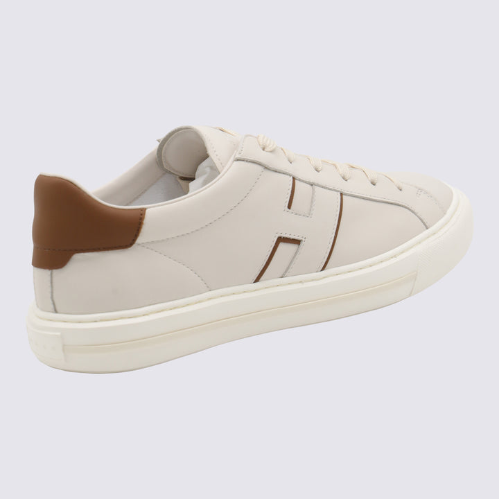 Hogan Sneakers - WHITE-COGNAC | d401dd016e30d9a41b6a97e28844297bab0fed78