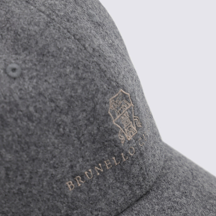 Brunello Cucinelli Hats - Grigio medio | 711bb632aa184ea9ead3765cd1ee810474bc0f9c