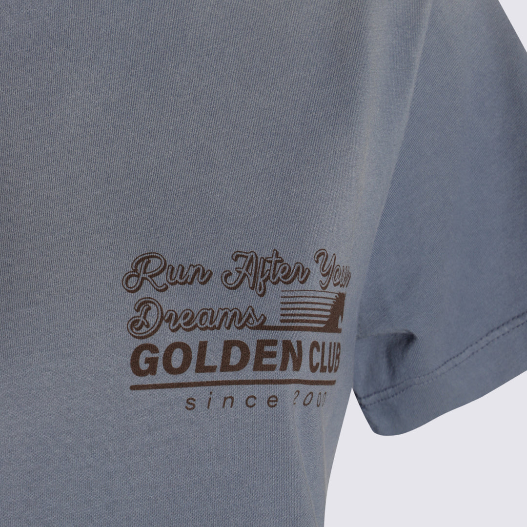 Golden Goose T-shirts and Polos - CHINA BLUE | bb86a45da4d97459c46f089f1c1cd77dac3f66dc