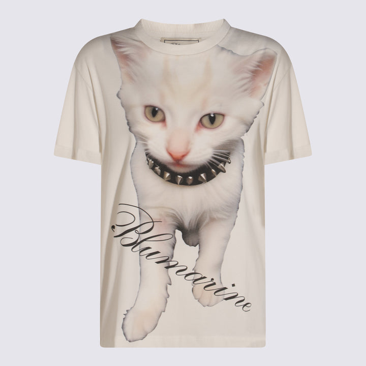 Blumarine T-shirts and Polos - NATURAL WHITE | f28a9af95f3465606846aed0807a47162764bd35