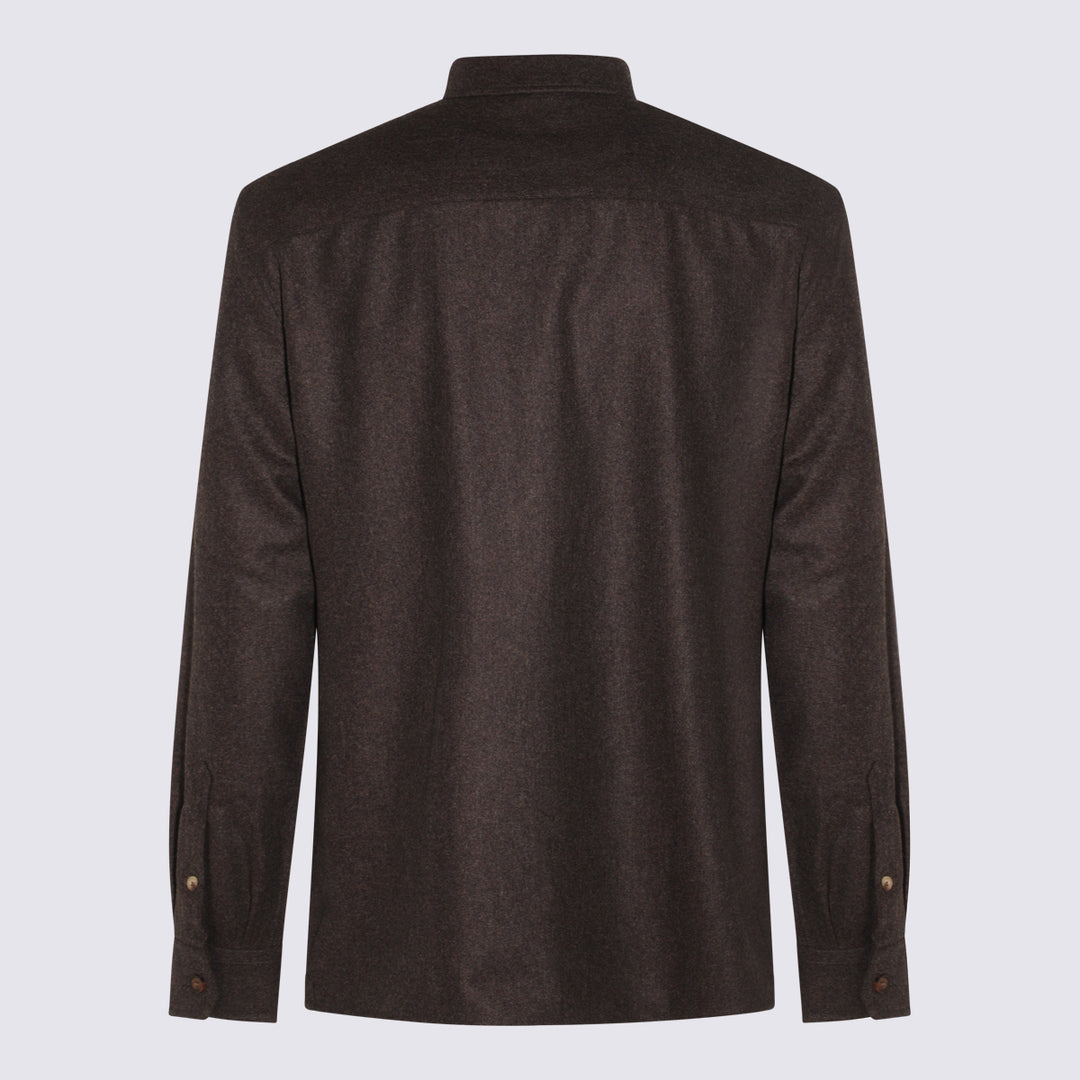 Brunello Cucinelli Shirts - Brown | 9a65b64cee969c255e229150e7fd9d9977b6cacf