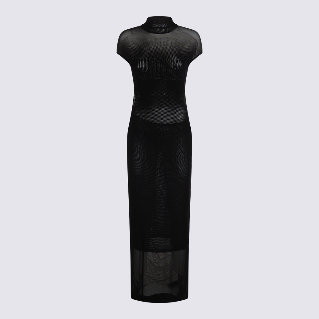 jean paul gaultier black dress Dresses size L 80% viscose Tea Length Ruffle Formal SubCat:Most-Popular Size:2XL/Fit Bust: 41.7''-43.7'', Fit Waist: 36.2''-38.2''
