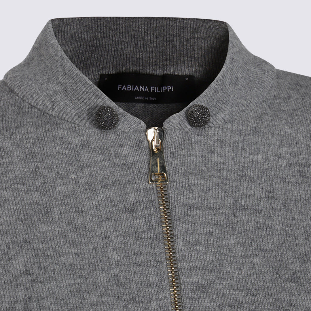 Fabiana Filippi Sweaters - Metallici e grigi | 181c478b86c3275ff5c343fc977cff43d3e98028