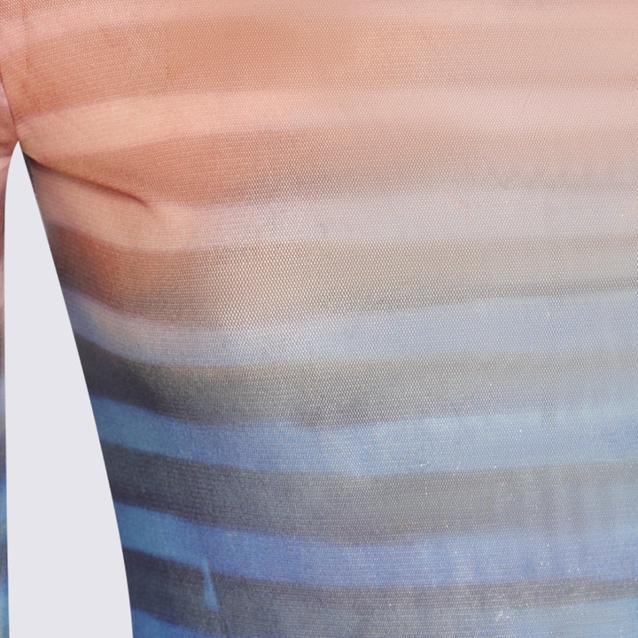 Jean Paul Gaultier Top - LIGHTBLUE/BLUE/PEACH | d18a83bdceb9e09364b5ce461e11d88f75698af0