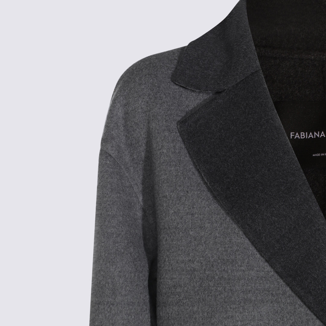 Fabiana Filippi Coats - ROCCIA/ANTRACITE | 639695a86bbb58f997f6d20e4f41255d68c1febb