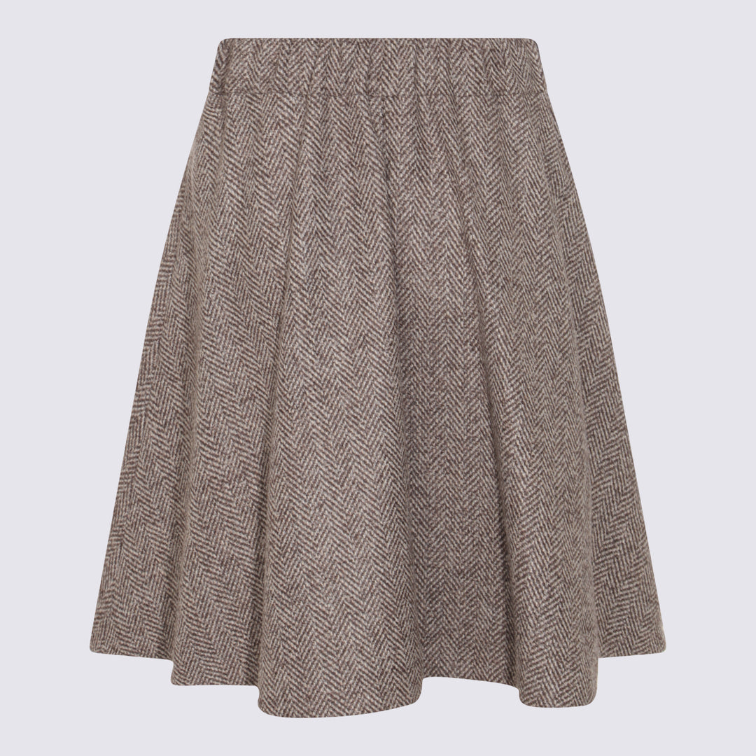 Brunello Cucinelli Skirts - MARRONE/GRIGIO/BEIGE | fe5f19c95e9aa9ad66451b00034601da3bbe3fbc