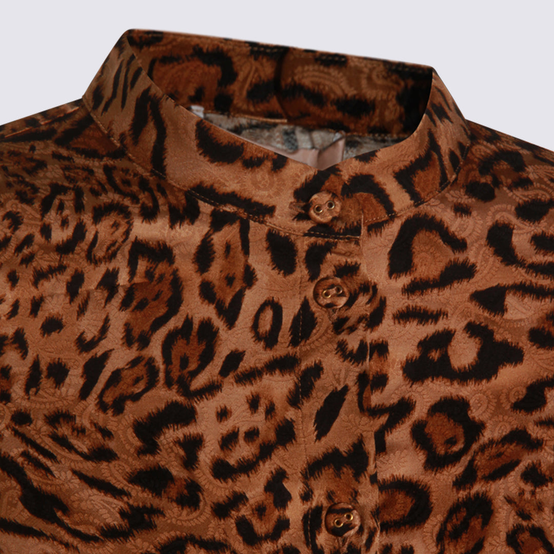 Twin-Set Shirts - ST.ANIMALIER COFFEE/LAND | 821a2ef02f9cf94ca6f9cfa50f6b2695fb4de90f