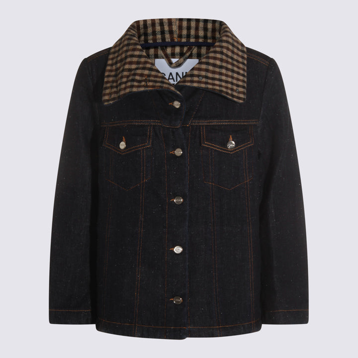 Ganni Jackets - Blue and green | 0772671321c8e6dc05e9058e6ab1a60076f8c677