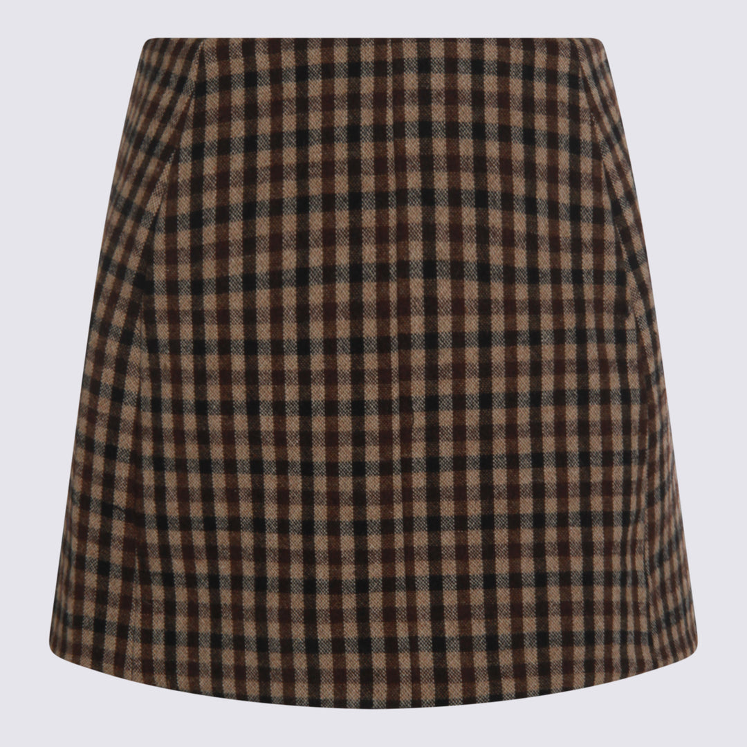 Ganni Skirts - CHICORY COFFEE | 866f9f8edcfa093f0b44c8dafdba71530424b172