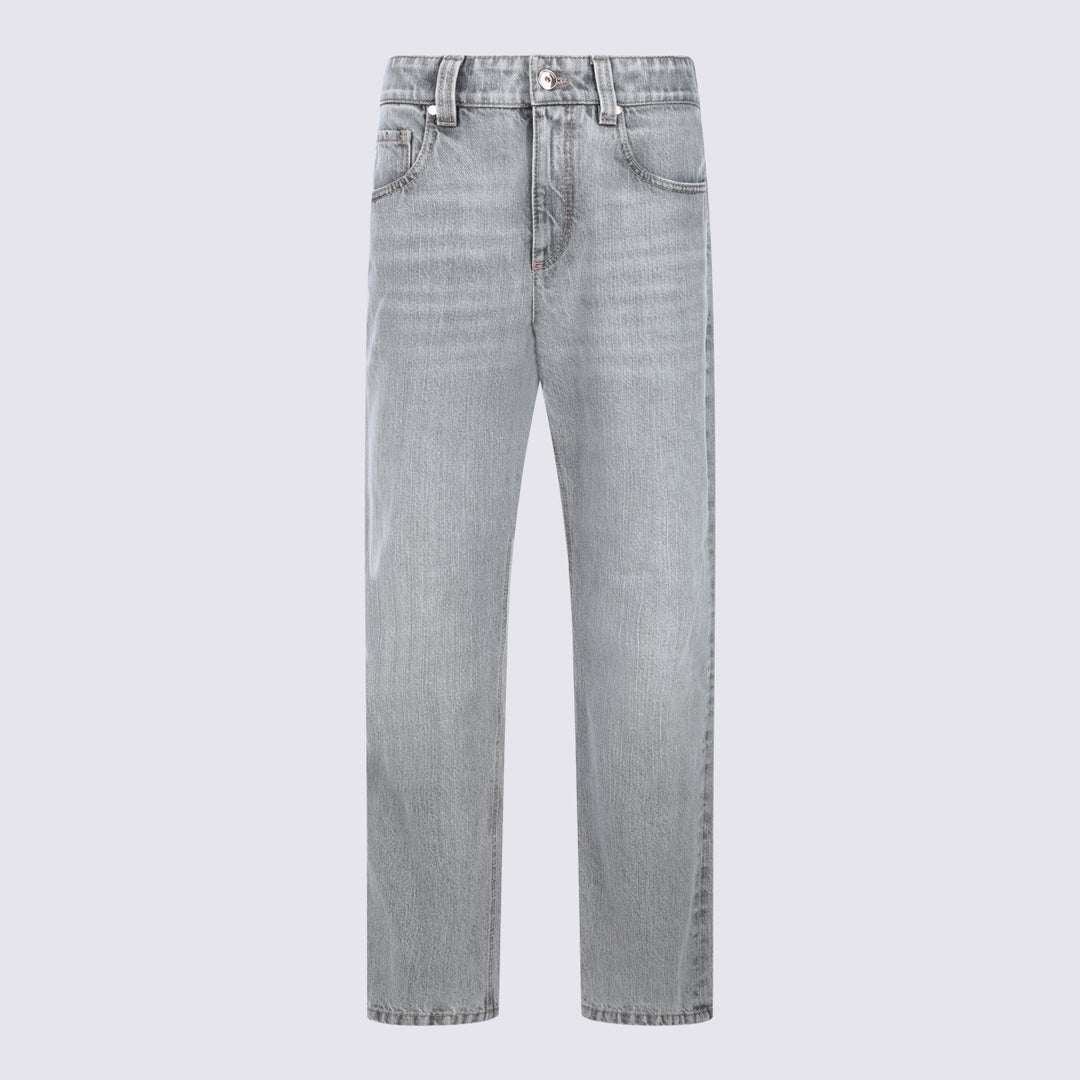 Brunello Cucinelli Jeans - LIGHT GREY DENIM | 1aa34f7147c74ad85a3424343d3097b5de16a909