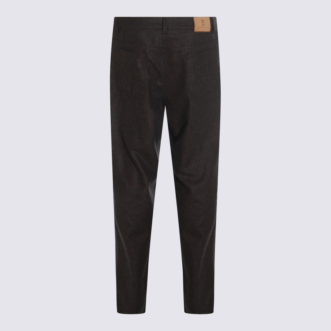 Brunello Cucinelli Trousers - Brown | a860ac4a116aa5e0ffcfa5fd2ea70cd1a9f866e6