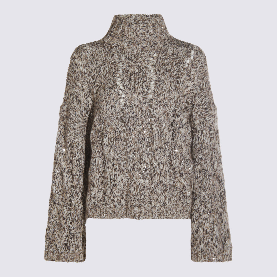 Brunello Cucinelli Sweaters - PANAMA/MARRONE | 83a143241a737a84621568001522e9cfb83139ed