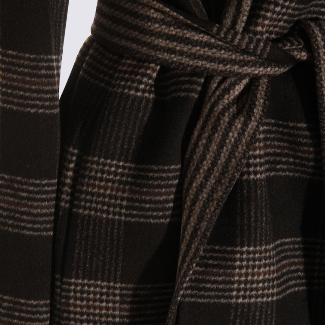 Twin-Set Coats - DOUBLE CHECK NERO/NEVE | a5ece75e0f733152faf867643aa039e3a792db0e