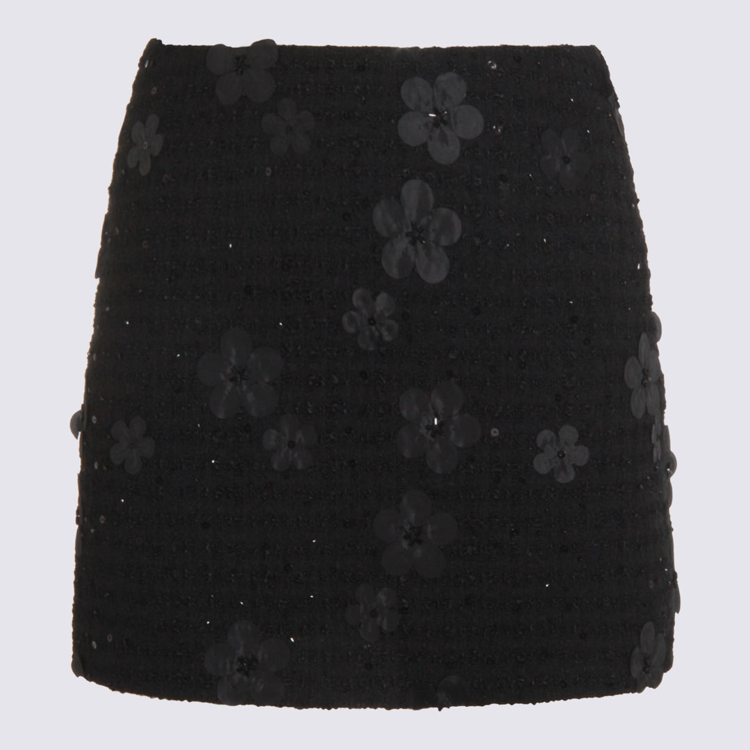 Twin-Set Skirts - BOUCLE'' FIORI NERO | bcceb082203da5666036acba0a7470788555ecc4