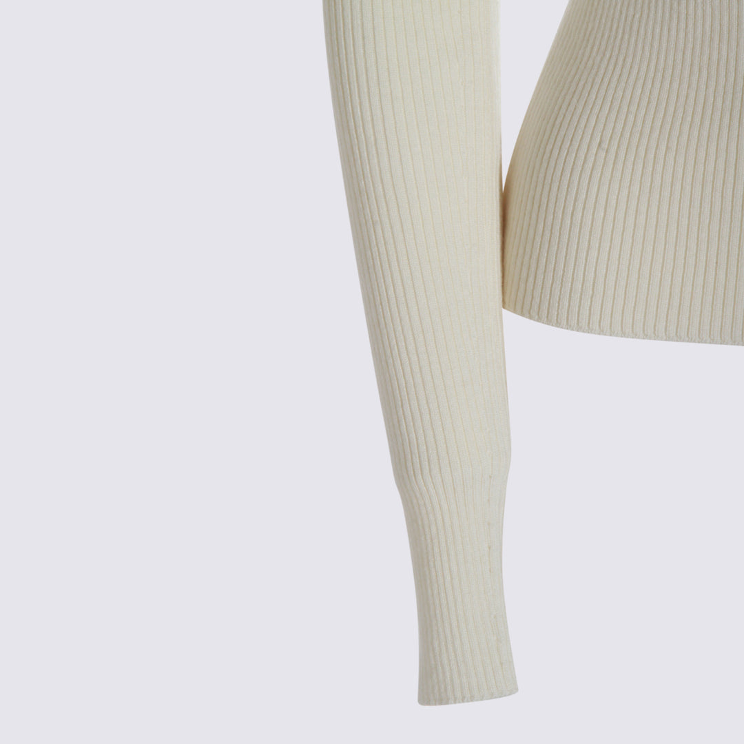 Blumarine Sweaters - WHITE PEARL | f8dd113e82278a8b52574e1acedd216144bb10f9