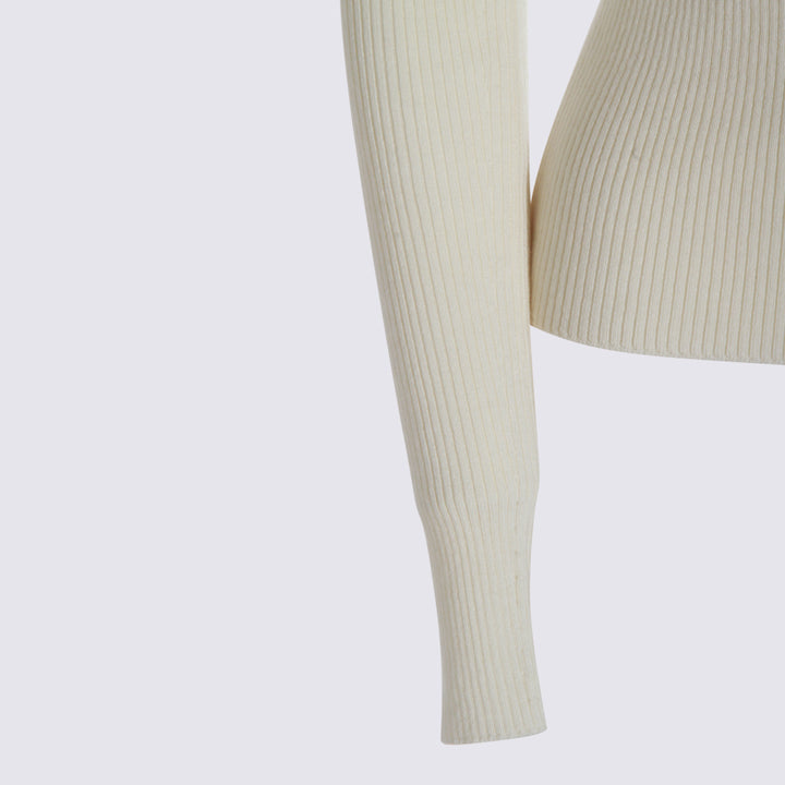 Blumarine Sweaters - WHITE PEARL | f8dd113e82278a8b52574e1acedd216144bb10f9