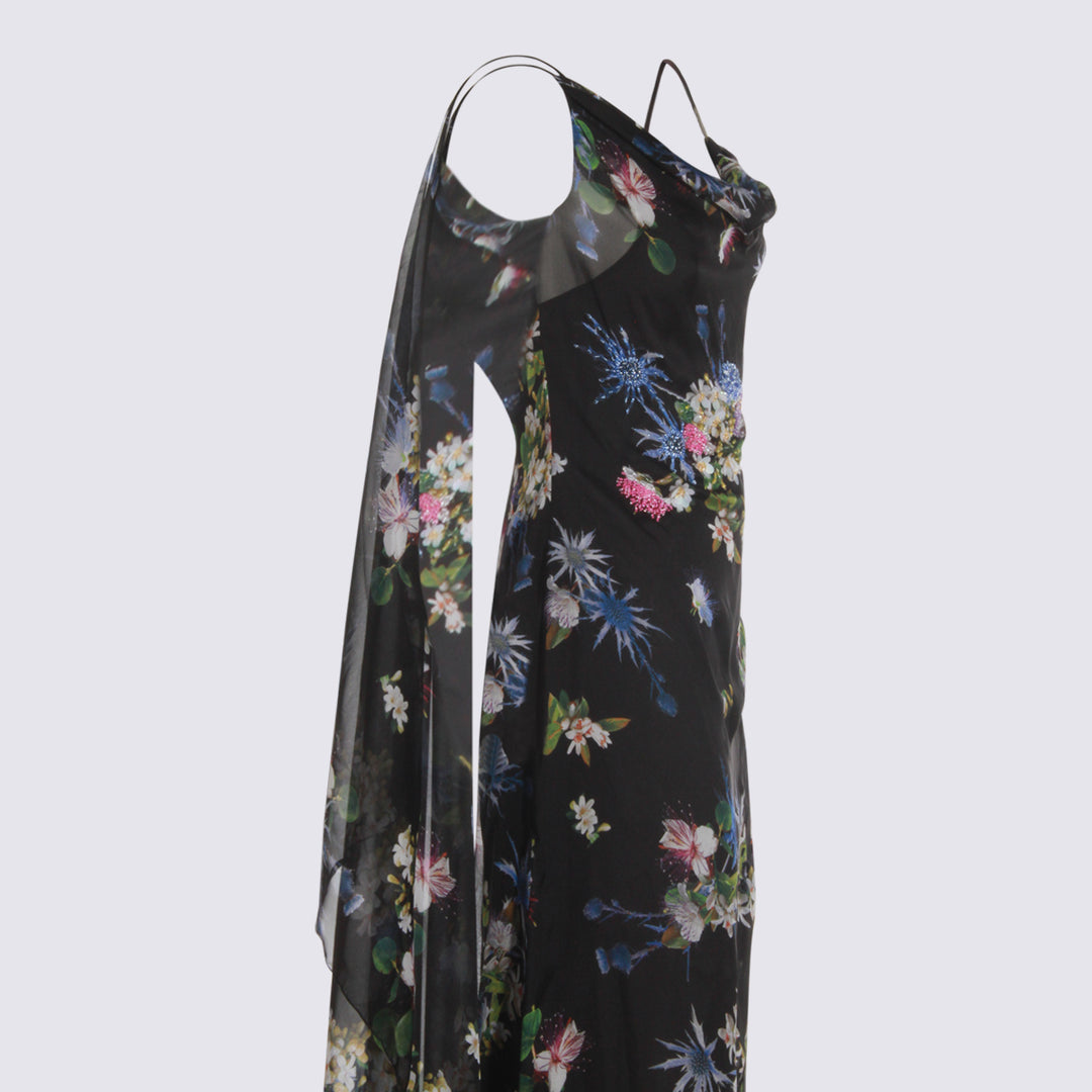 Blumarine Dresses - BLACK/BRILLIANT BLUE | 0942834536c3e9b7872fe796593448896bab49d5