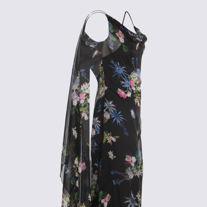 Blumarine Dresses - BLACK/BRILLIANT BLUE | 0942834536c3e9b7872fe796593448896bab49d5