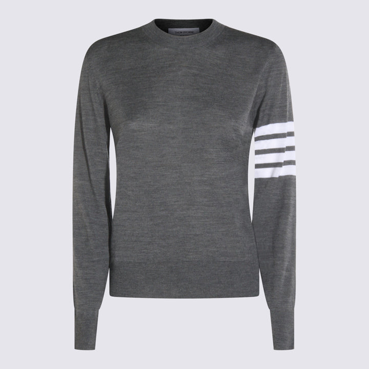 Thom Browne Sweaters - MED GREY | 263c16b49666bcd8592cedaa505c4348cead0fc9