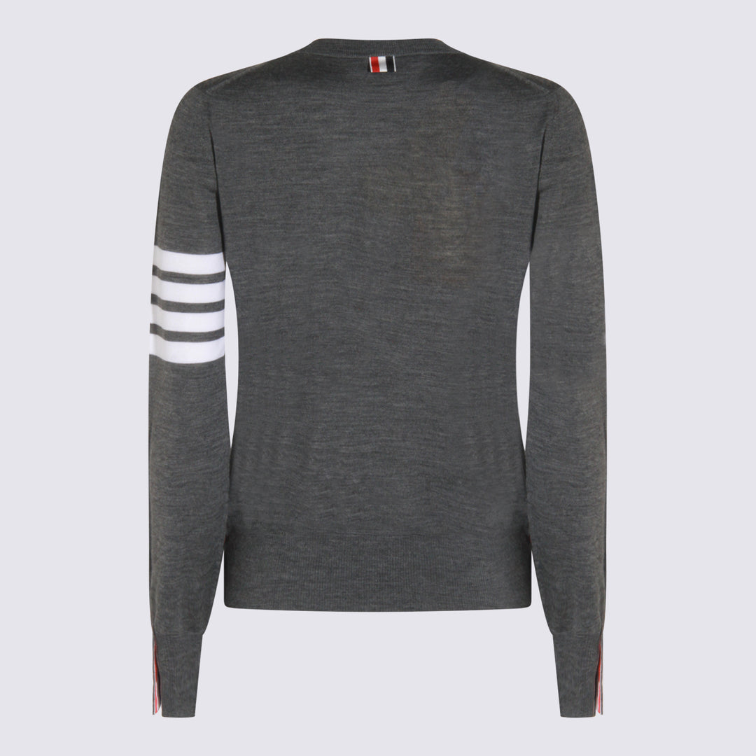Thom Browne Sweaters - MED GREY | a9042141f0ec19ad6e0bad031d5d19400f95992c