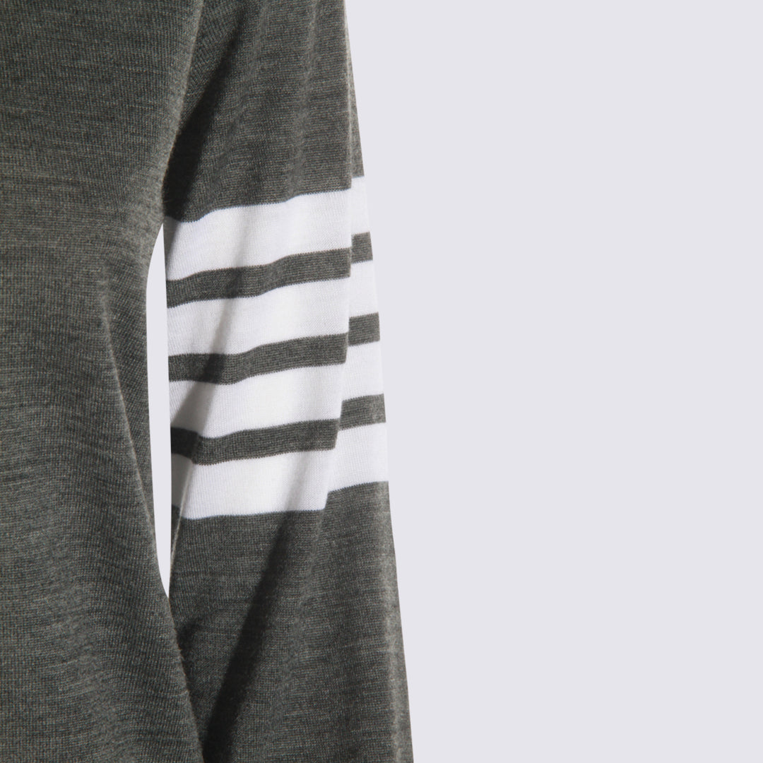 Thom Browne Sweaters - MED GREY | 5f63e78d8f2d581e13bb415508232c42b52469f0
