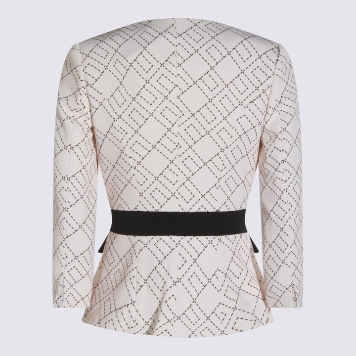 Elisabetta Franchi Jackets - MILK/NERO | ed03385cd3e55fc9eb4b314c5b74eb3919ec4040