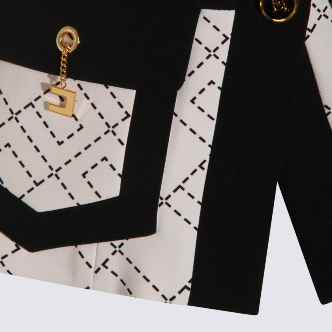 Elisabetta Franchi Jackets - MILK/NERO | b66ae3d1bd32d0469fa3de681338f64aba3bee9a