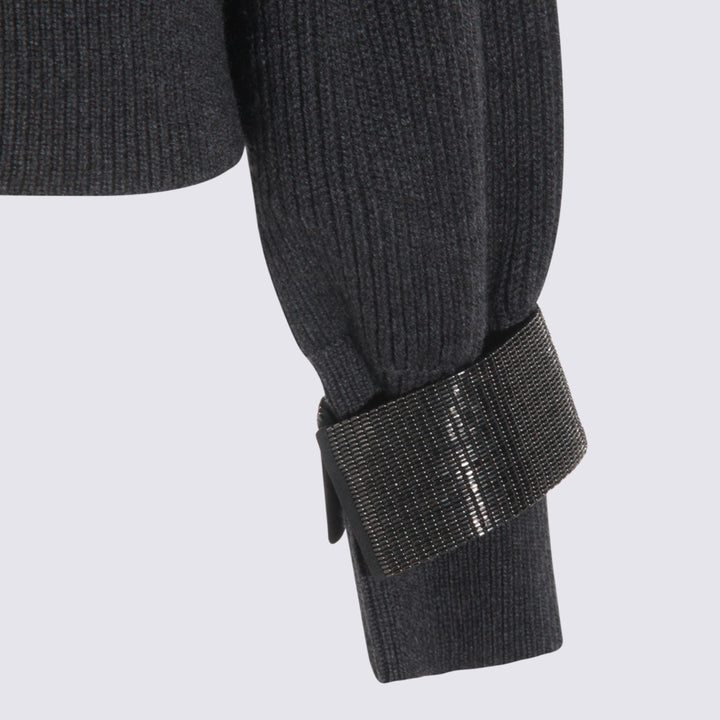 Brunello Cucinelli Sweaters - Blacks and greys | 9cecd4f09106893c55f89f740e2d24b3b7878979