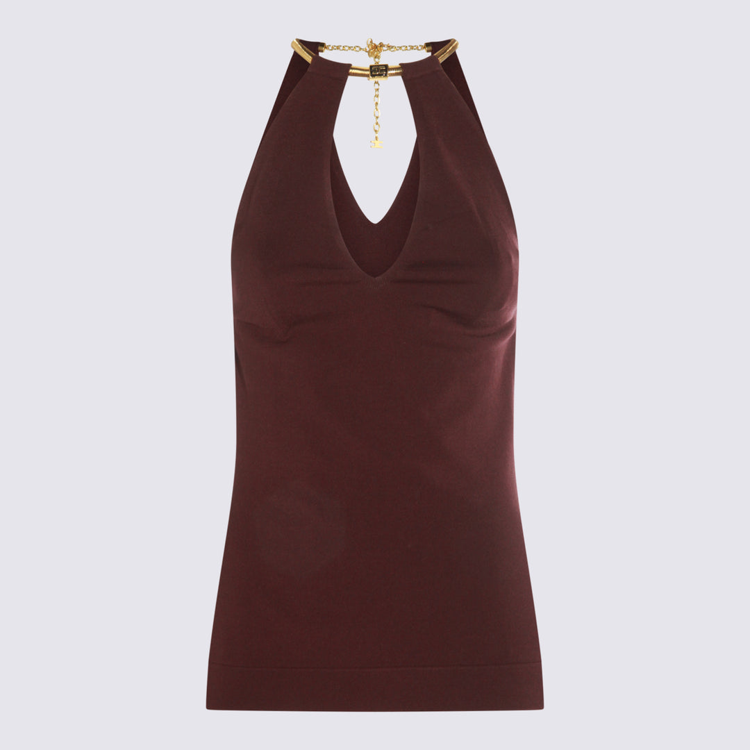 Elisabetta Franchi Top - MERLOT | 7a284840bd6052bade50eadcea4ece95654007c7