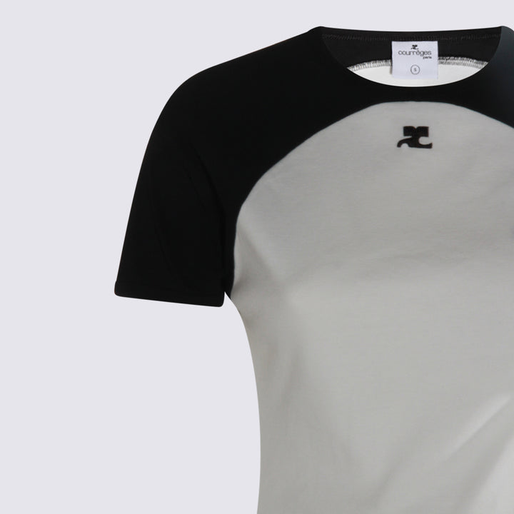 Courreges T-shirts and Polos - HERITAGE WHITE/BLACK | 5378923bb7746fde86d080bbeefa1e20ebf5b70a