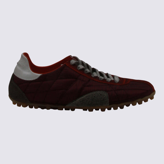 Sneakers Oxblood/White/Grey