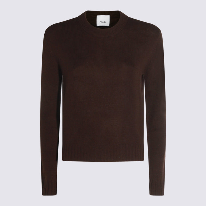Allude Sweaters - Brown | 8949ae55f3af0ae33570cb34fa1df201a07a967c