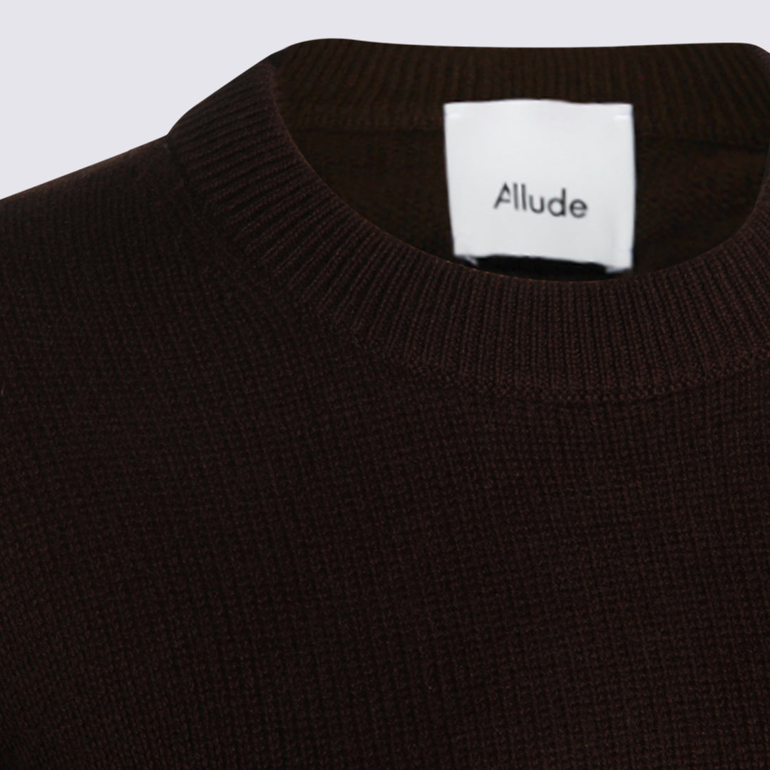 Allude Sweaters - Brown | 4352b1ad20fc25f93632456a25a08df04f99a6cb