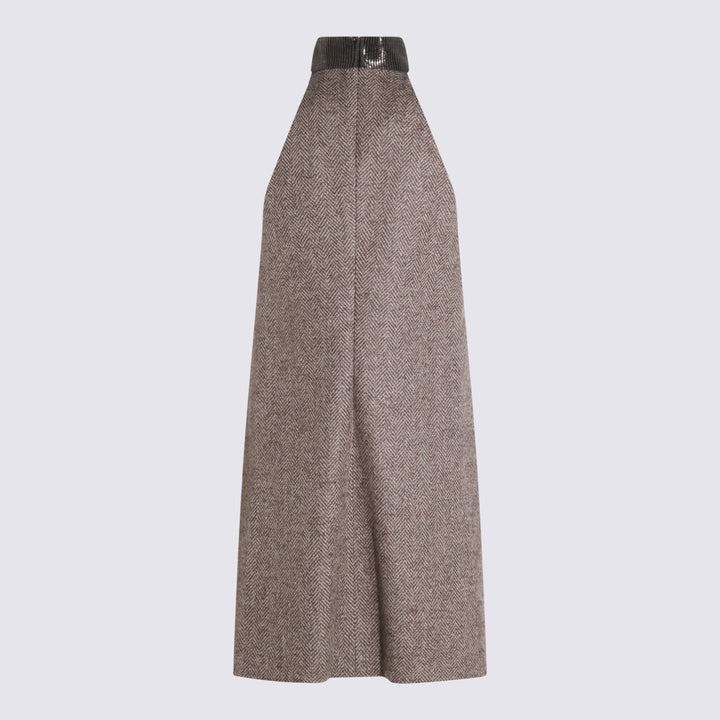 Brunello Cucinelli Dresses - MARRONE/GRIGIO/BEIGE | c310bc0efd286c75ca34228a2e9bc7ab380286bf