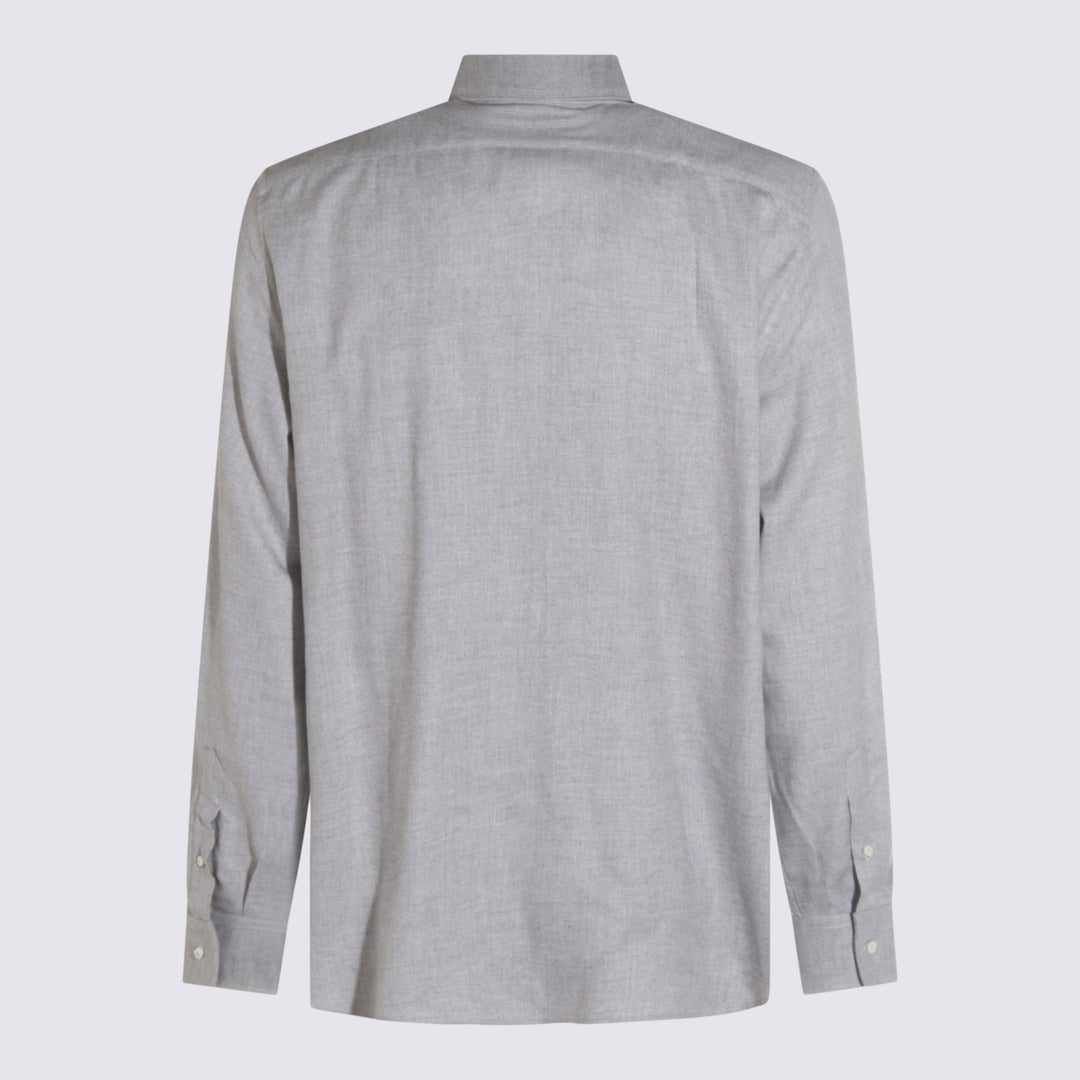 Brunello Cucinelli Shirts - Grigio medio | 44151c9054e741917bb11e6dac463e0638960420