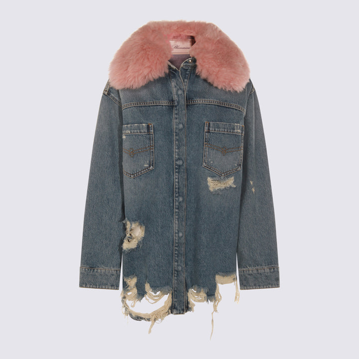 Blumarine Jackets - ICE BLU/PINK | 0a5407970ac4372b0f1eb2e3716cb14812f078d0