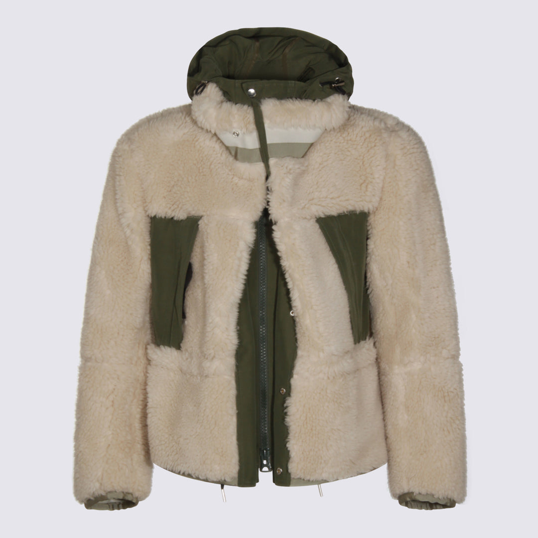 Sacai Jackets - ECRU/KHAKI | 2ed341bd4bbe39578085d6236041761735118f34