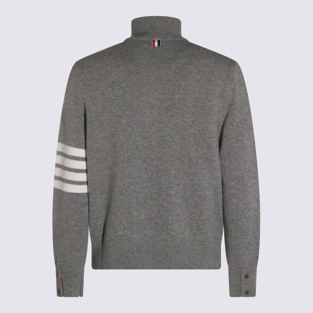 Thom Browne Sweaters - LT GREY | a586baa420146e0b7f94e05dca8524c7dc0a79f3