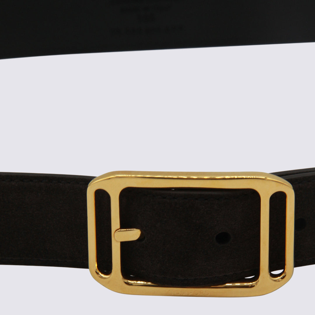 Tom Ford Belts - BROWN/GOLD | 06104d419fb711a9ac2f9e6a59088d1479d7d7b2