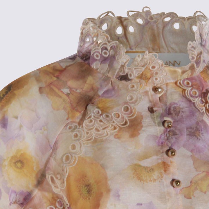 Zimmermann Top - PANSY FLORAL | eb957306ade74812c6b17435c2db1c9df263b66b