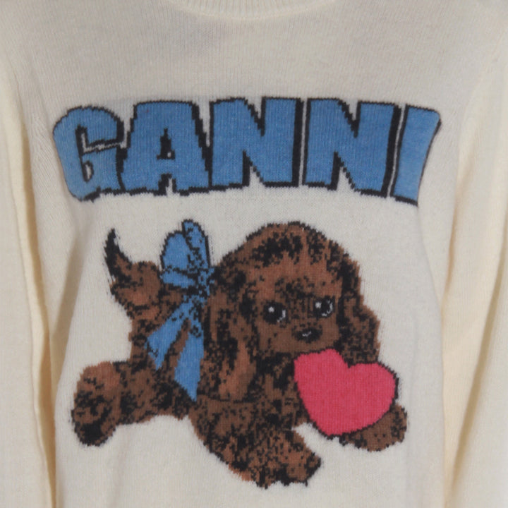 Ganni Sweaters - Egret | 56187f78d1c001b07f193ec9ec51062637ecd786