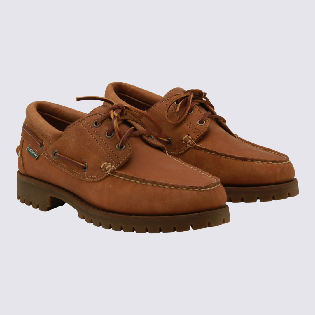 Sebago Flat shoes - BROWN TAN | 31508433477e3c8399995e3b93ab88c5110b5660