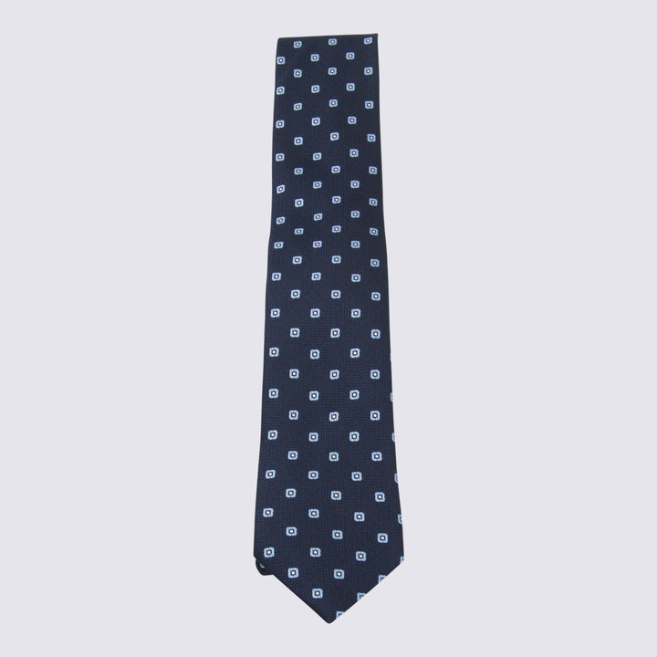Zegna Ties - Blue and green | 610342df8566a19625a1cc6eec6dc2eb913a45b9