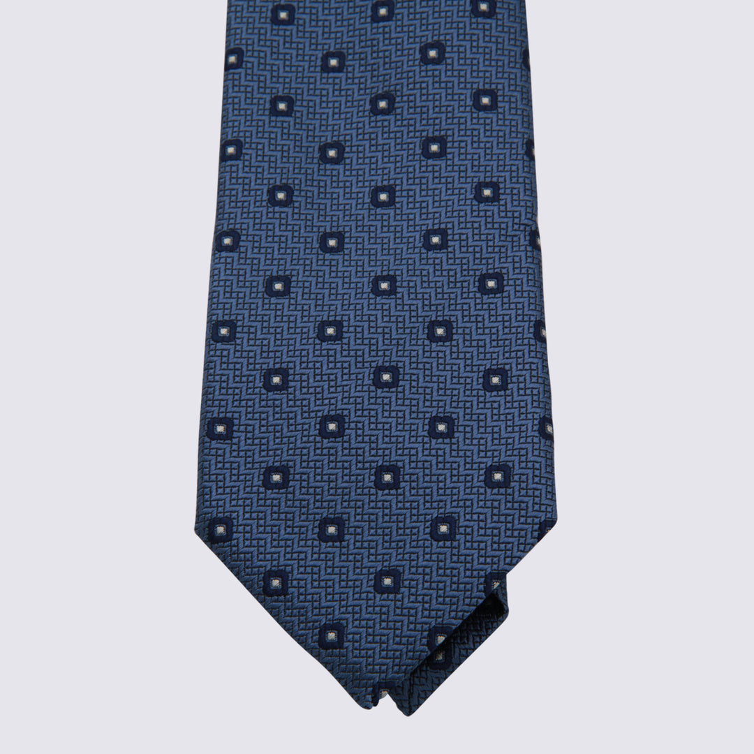 Zegna Ties - Blue and green | 14d97c7596274e9848a010b57c1b3ff1d0d94d5e