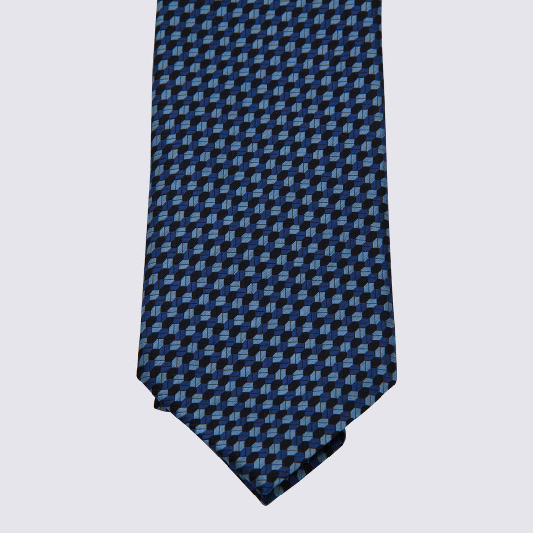 Zegna Ties - Blue and green | 5168af44082c1dee299d6c54a07080cd5c525e88