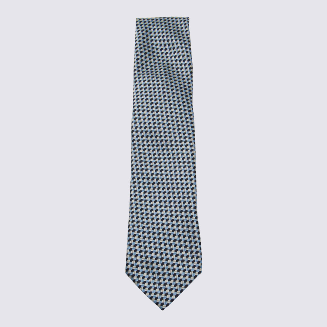 Zegna Ties - Blue and green | 7942131b25c102e6a7343a98a66a41ac1c91e2c7