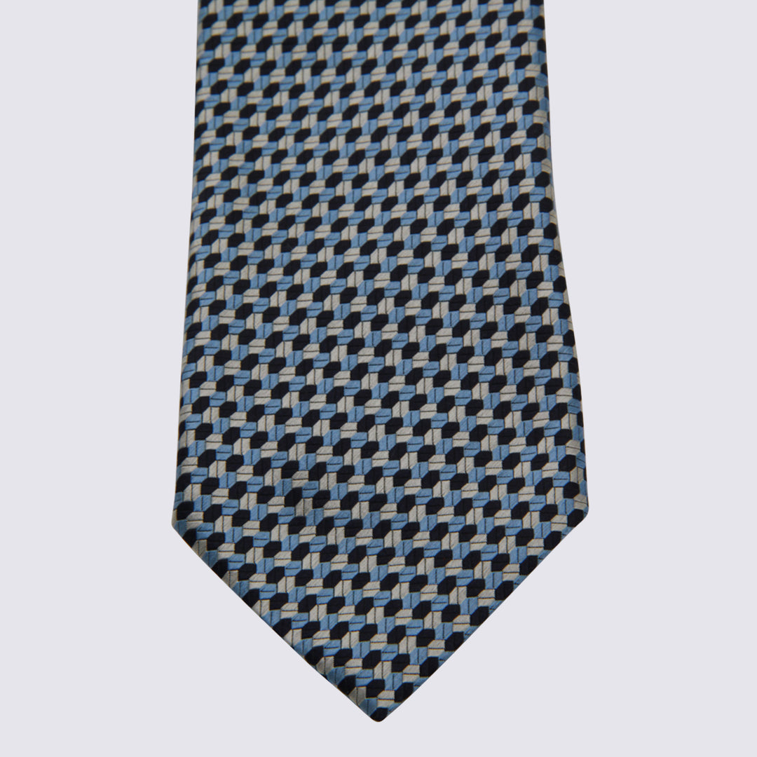 Zegna Ties - Blue and green | d25cb51bdbcd9cf424093b8999f9778d8dae234c