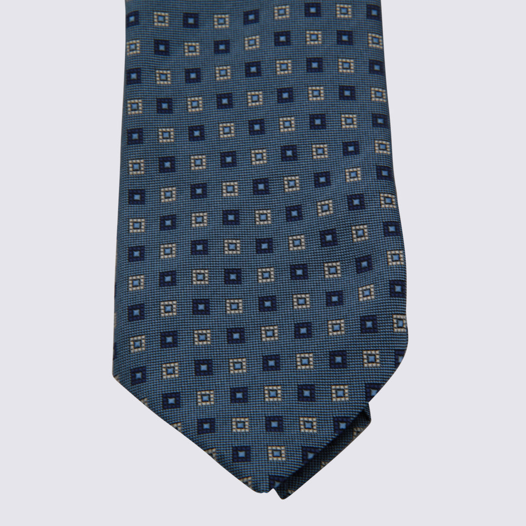 Zegna Ties - Blue and green | 984589c096f2fd057baf5c5838df7b1dec12496f