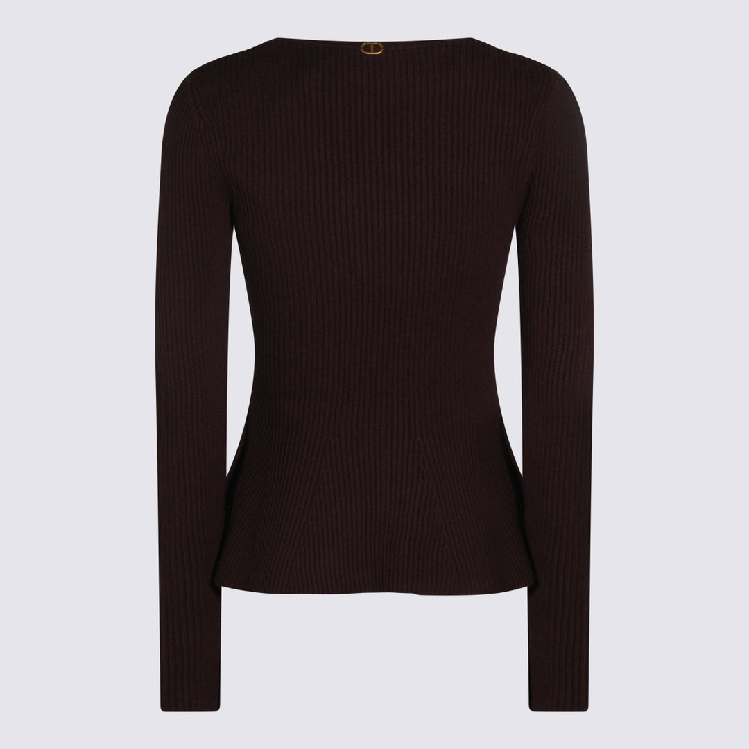 Twin-Set Sweaters - BLACK CHOCOLATE | 0bafbcd62d6095ce1b64dceb2cc1c27bbe0b614c