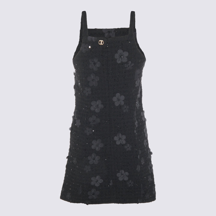 Twin-Set Dresses - BOUCLE'' FIORI NERO | df40329c79b8326ded9cc71ca613c88c5f9620e4